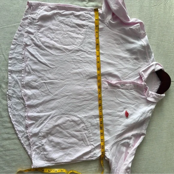 Danton France women’s Pink Long-Sleeve round collar pullover  Shirt - Picture 3 of 11